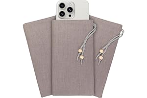 HAQuake EMF Cell Phone Sleeve fo Phone Pouch, High-Shield EMF Blocking Pouch, 100% Silver Fibers forDigital Security, Signal Blocking, Anti-EMP Radiation Bag for Privacy Protection. (Gray3)