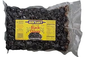 MID-EAST Mid East Oil Cured Moroccan Black Olives 32oz (907g) (1 Pack)