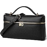 DAILANDO Top Handle Leather Crossbody Bag, Designer Cellphone Purse and Small Clutch Pouch Handbag for Women | small handhold hobo