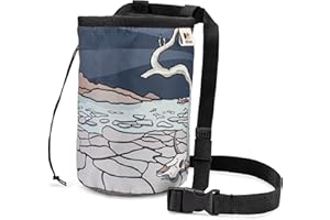 Oso Supply Co - Climbing Chalk Bag for Adults and Kids, Drawstring Closure, Adjustable Waist Belt, Indoor/Outdoor Training, Rock Climbing, Bouldering, Weightlifting