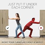 X-Protector Furniture Sliders for Carpet 8 pcs 9cm Moving Pads view 4