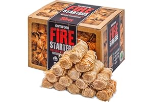 DIMTORI Fire Starters, 50 pcs. per Pack - Premium Waterproof Charcoal Lighters for Grills, Barbecues, Wood Stoves, Campfires, Campfire, Smokers - Environmentally Friendly, Odorless Lighters for Indoor and Out