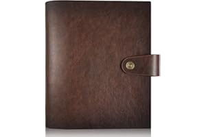 Adeerus Genuine Leather Photo Album 4x6 for 300 Photos, with Writing Space of 40 Writing Paper, Binder Pocket, Travel Family Wedding Kids Graduation Ultrasound Baby Picture Album Scrapbook, Brown