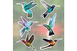 MWOOT 12 Pieces Hummingbird Screen Door Magnets Decorative,Flexible Double Sided Screen Doors Decorative,Bird Magnets,Screen 