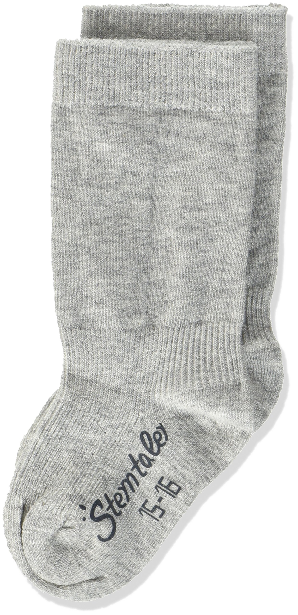 Sterntaler Unisex Baby Unisex Kid's Media Corta Ankle Socks, Grey (Silver Melange 542), 18 (Pack Of 2 Socks, Grey (Silber Melange 542), 6-9 Months (Manufacturer Size: 18)