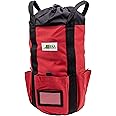 Rock N Rescue Arbor Rope Storage Bag - Rock and Tree Climbing Equipment, Arborist Gear, Bucket Style Backpack, Waterproof Nylon Material, Red, 200'