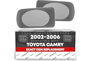 Quick, E-Z to Install Replacement Speaker Grilles for Toyota Camry Rear Speakers 2002 2003 2004 2005 2006, Pair For Left and 