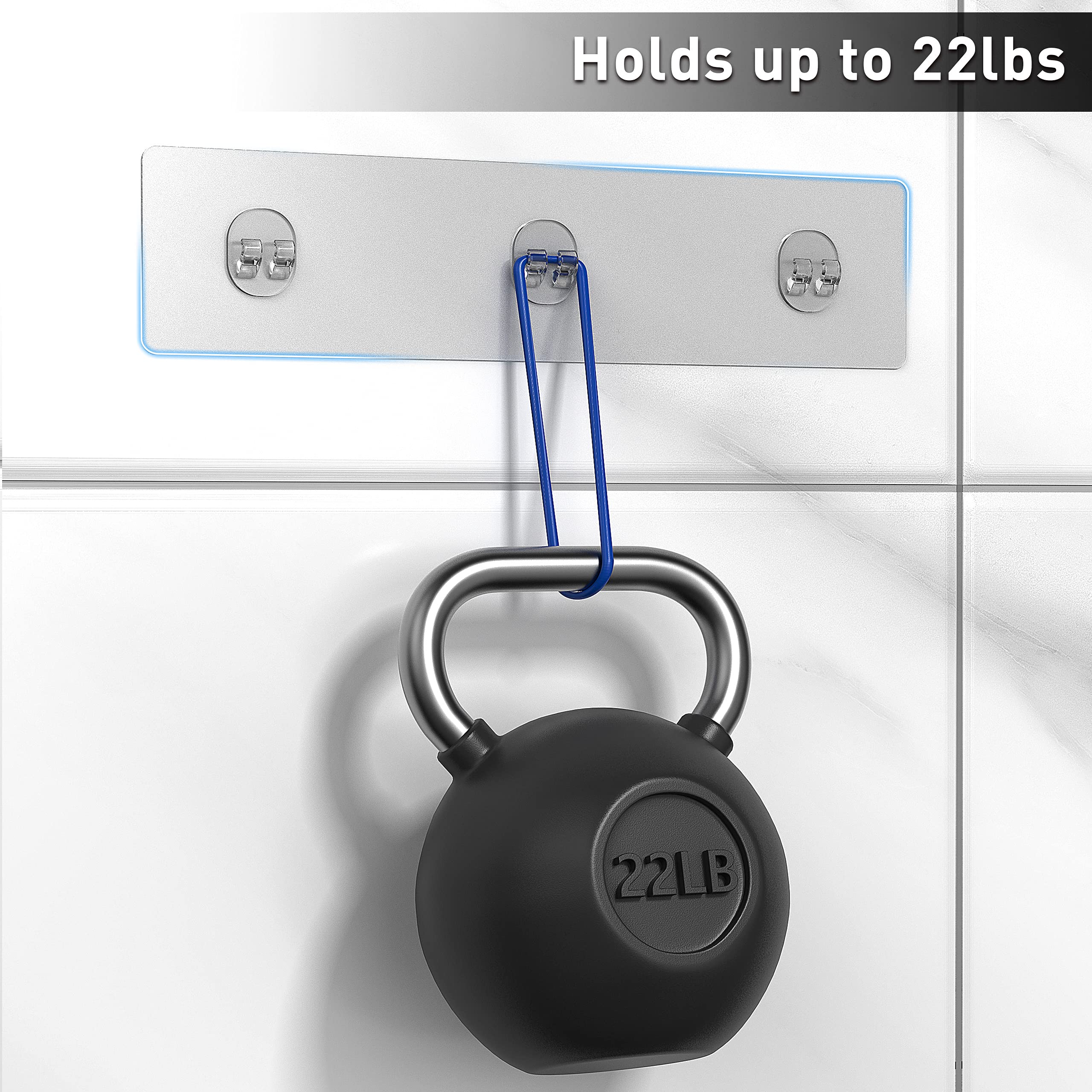 Moforoco 3-Pack Shower Caddy Basket Shelf with Soap Holder, No Drilling Traceless Adhesive Shower Wall Shelves, Rustproof Black Bathroom Shower Storage Organizer