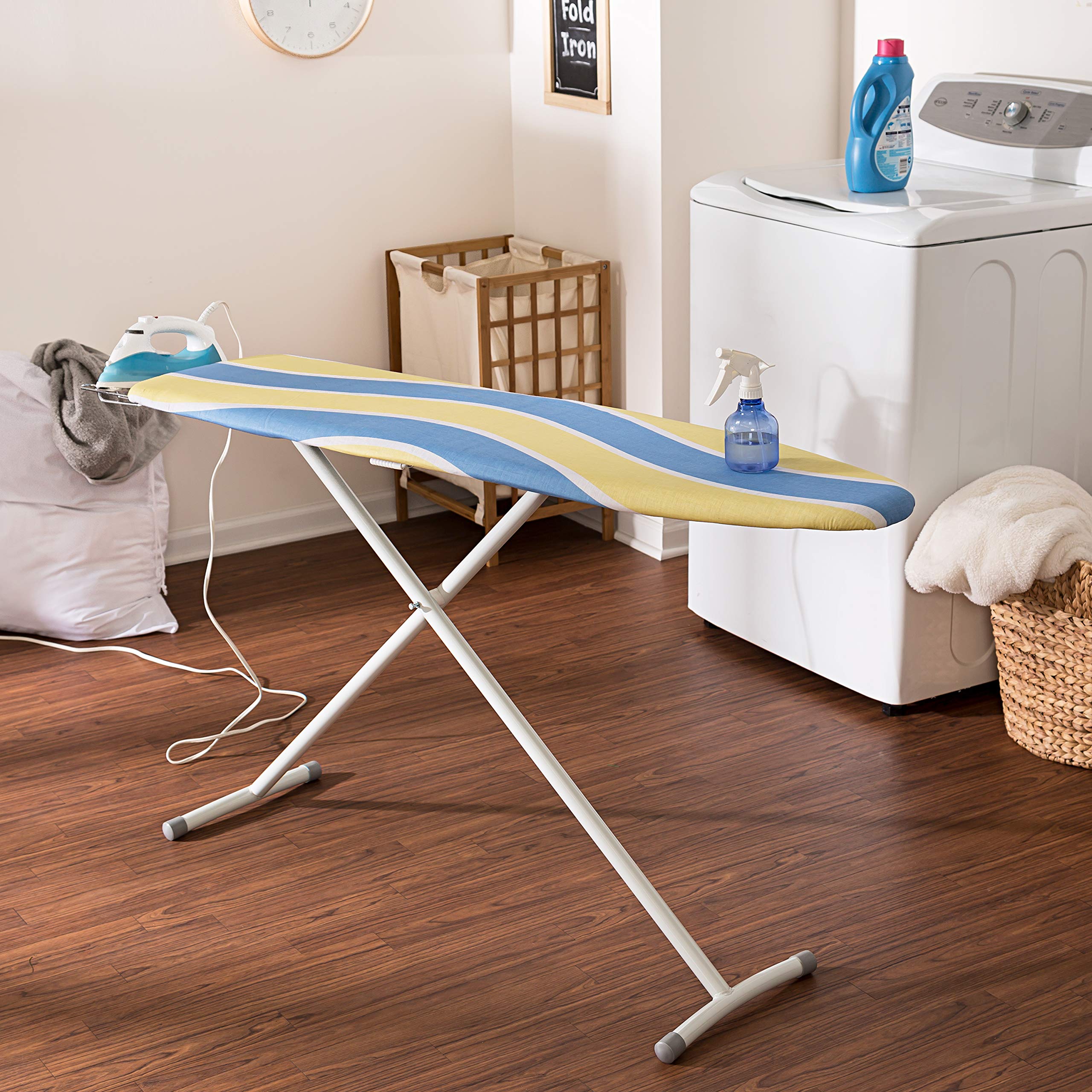 Honey Can Do Ironing Board | Space-Saving with Iron Rest BRD-09306 Blue