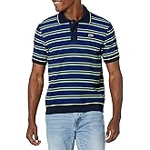 Lacoste Mens Organic Cotton French Made Striped Polo Shirt