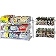 Amazon.com: SimpleHouseware Stackable Chrome Can Rack + 2 Tier Spice ...