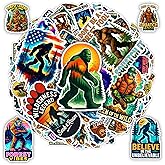BETANAS 100 PCS Bigfoot Stickers Pack, Sasquatch Vinyl Waterproof Decals for Car Window Bumper Laptop Water Bottle Scrapbook Journal – Funny Forest Legend Outdoor Camping Sticker for Adults Teens Men