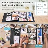 DazSpirit 6x4 Inch Photo Album 600 Photos Linen Cover 10x15 Slip-In Pockets view 5