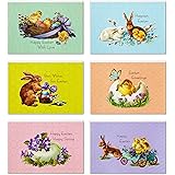 Hallmark Vintage Easter Cards Pack, 24 Boxed Cards with Envelopes (Chicks and Bunnies)