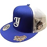 Yaquis de obregon 3 Logos hat Royal White mesh