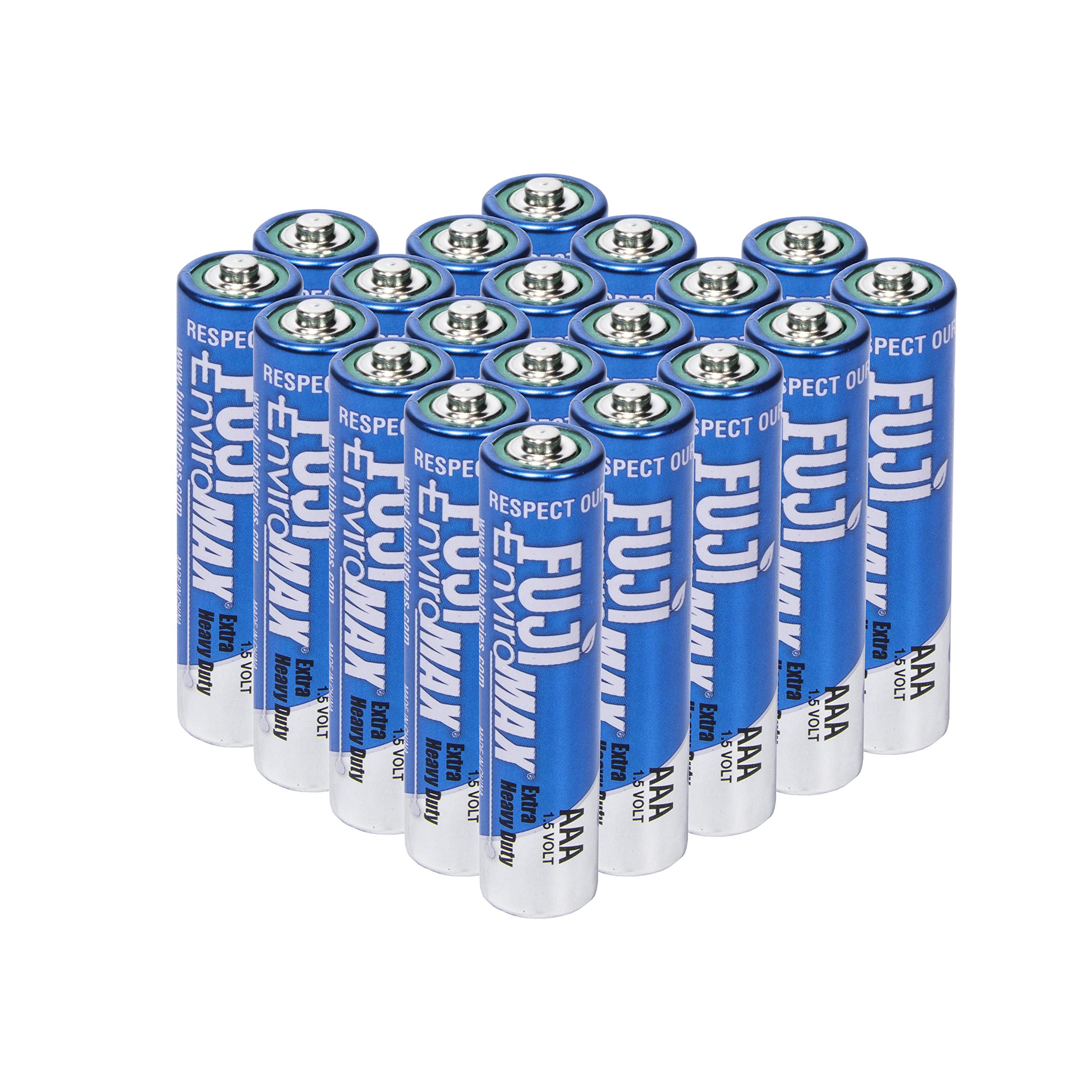 Fuji Enviromax AAA battery, extra heavy duty, manufactured to be eco-friendly and powerful, Carbon Zinc - (20 pack)