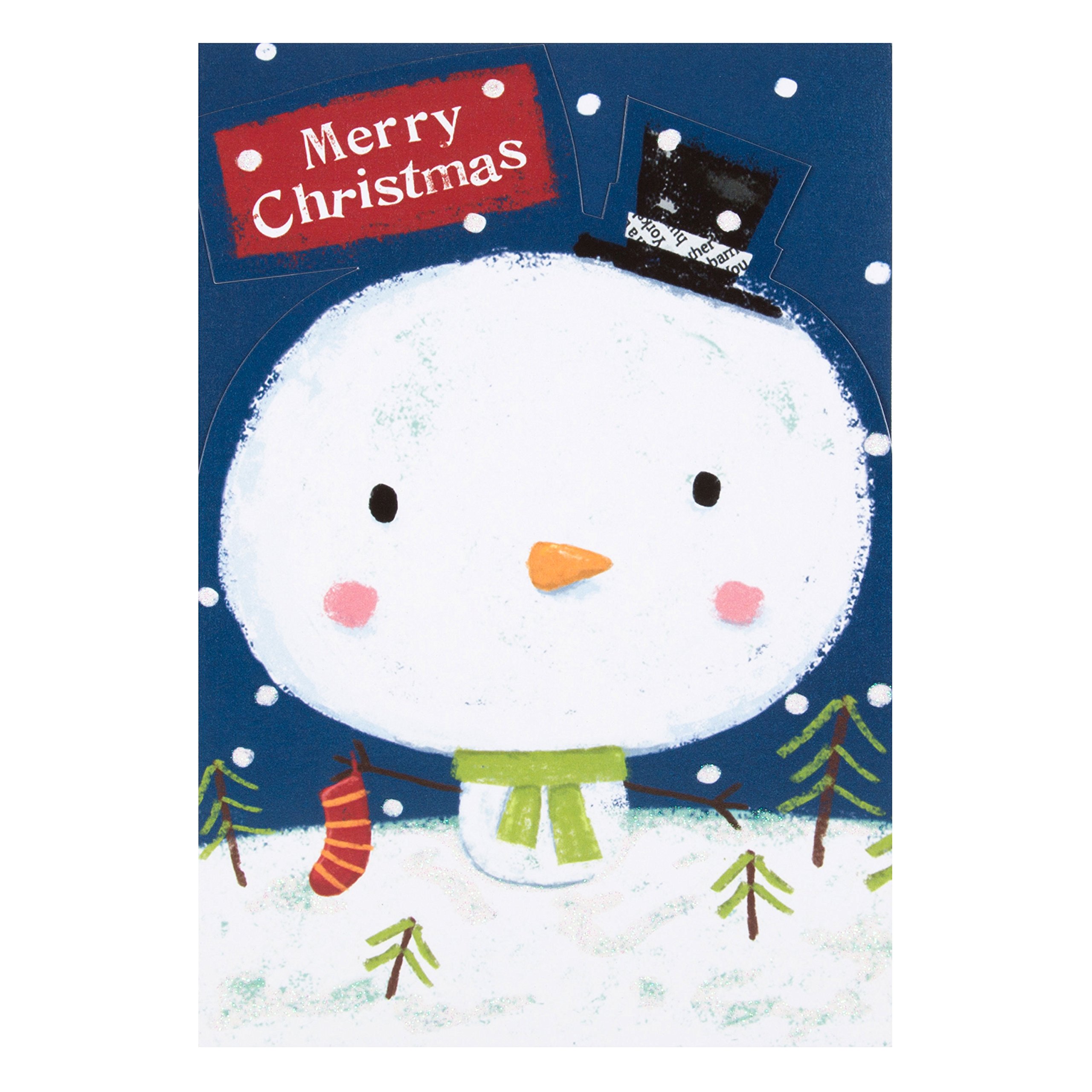 Hallmark Christmas Card 'Snowman' - Medium