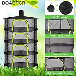 4 Layer Herb Drying Rack, Hanging Mesh