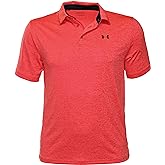 Under Armour Men's Play Off Heather Polo Shirt HeatGear Top 1351131 (Red Heather 608, X-Large)