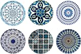Totally Turkish Patterned Drink Coasters Set of 6 Giftable Non-Scratch Non-Slip view 2