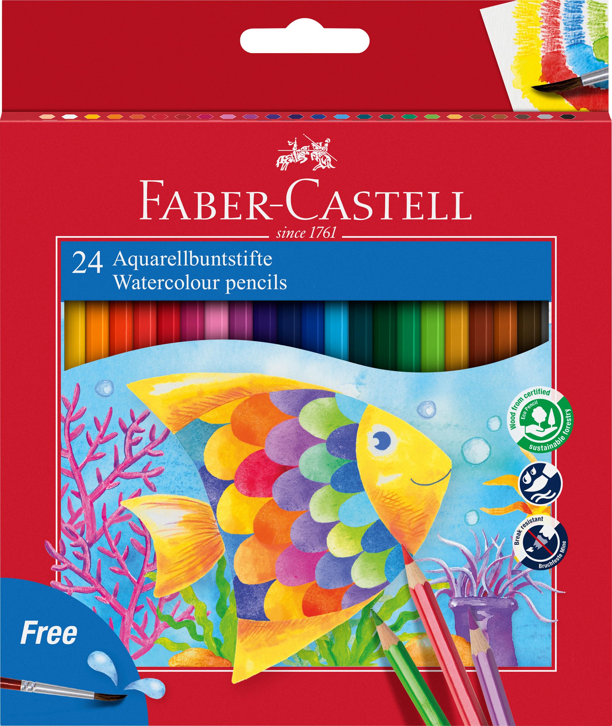 Faber-Castell Water Colour Pencils (Pack of 24)