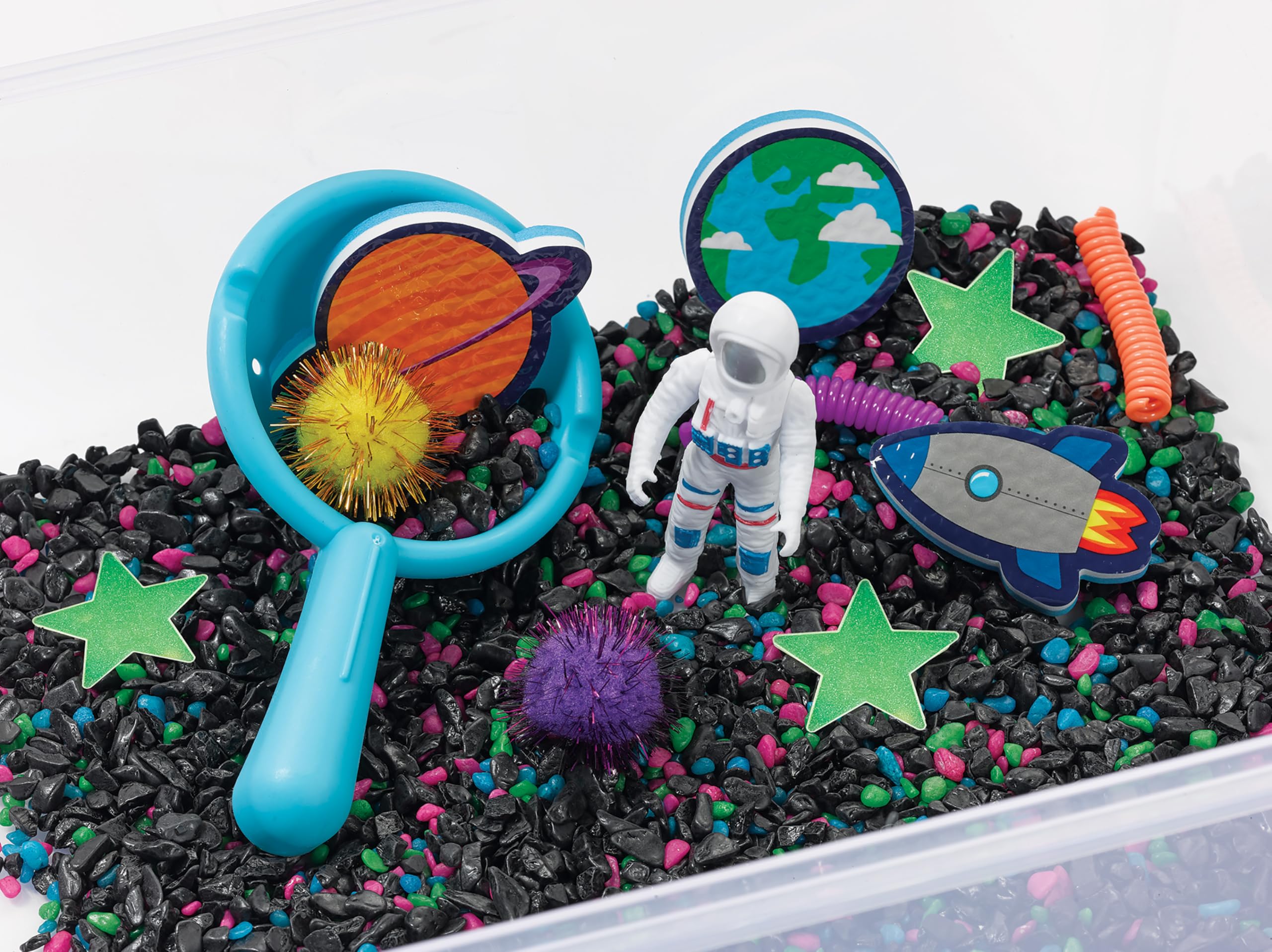 Creativity for Kids Sensory Bin: Outer Space Toys - Preschool and Toddler Sensory Toys, Kids Gifts for Boys and Girls (Ages 3+)