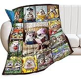 Rylane Hedgehog Blanket, Hedgehogs Throw Blankets, Hedgehog Gifts for Boys Girls Women Men Lover Adult Cozy Fleece Flannel Bedding Stuff Animal Plush for Couch Sofa Bed 50"X40"