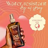 Hawaiian Tropic Dry Oil Gel Sunscreen SPF 20 UVA UVB Water Resistant Coconut view 4
