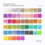 Hemway Fluorescent Blue Glitter Shaker 130g Chunky Glitter for Resin view 5