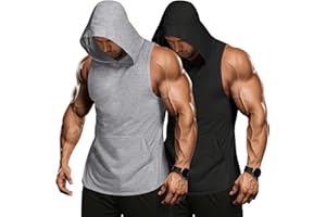 COOFANDY Men's 3 Pack Quick Dry Workout Tank Top Gym Muscle Tee Fitness Bodybuilding Sleeveless T Shirt