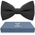 Bow Tie House Mens Bowties Pre-tied Shape Clip on Bowtie Solid Men Formal Wear for kids, baby boys, toddler any age bow ties