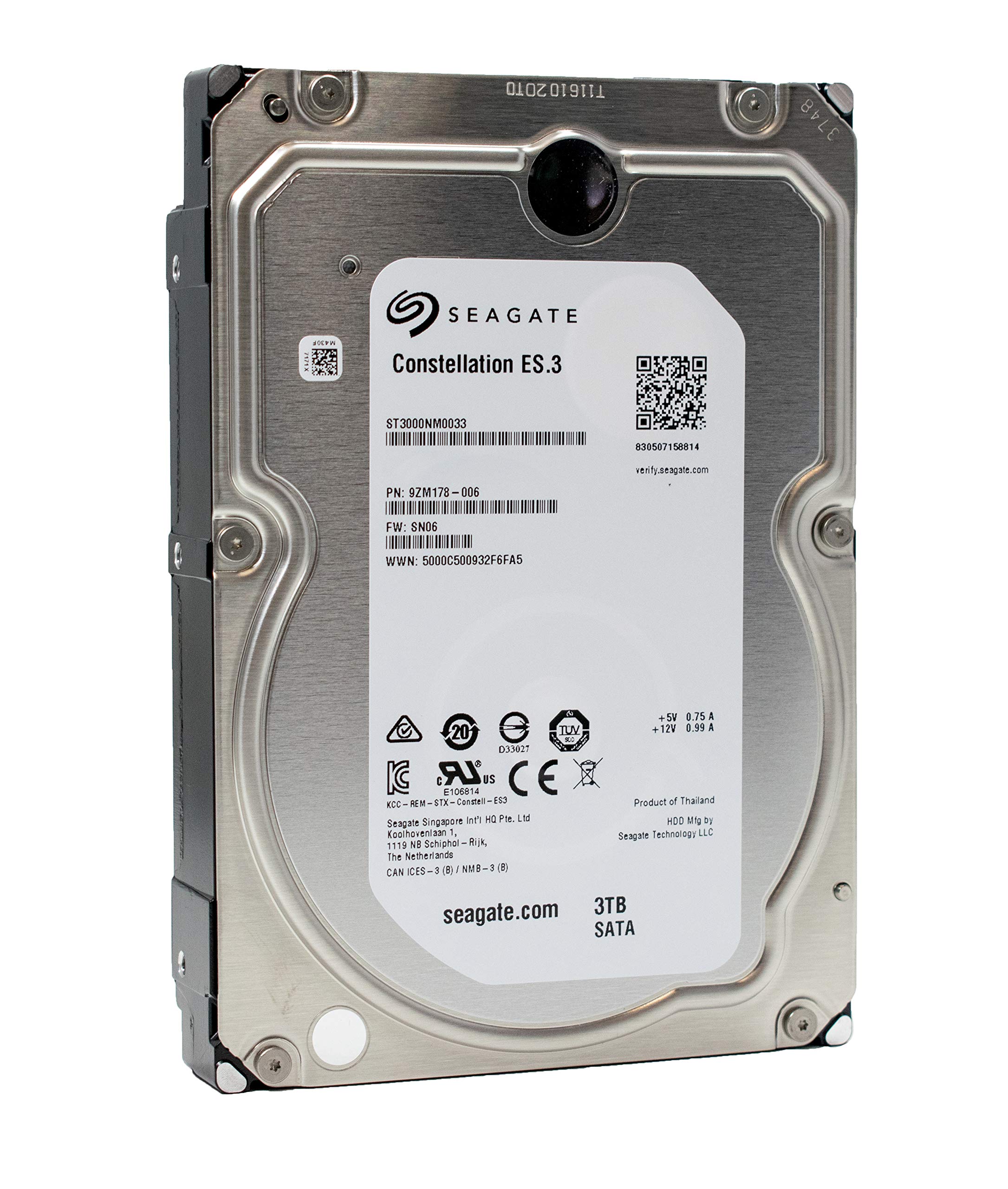 Seagate Constellation ES.3 | ST3000NM0033 | 3TB 7.2K RPM 128 MB Cache 3.5