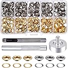 Grommet Kit with 100 Set Grommets, 1/ 4 Inch