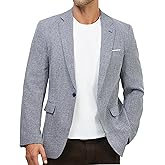 WULFUL Mens Casual Sport Coat Blazer Lightweight One Button Suit Jackets
