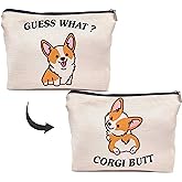 IWXYI Corgi Dog Make up Bag,Corgi Gifts For Corgi Lovers,Cute Corgi Make up Bag,Corgi Gifts