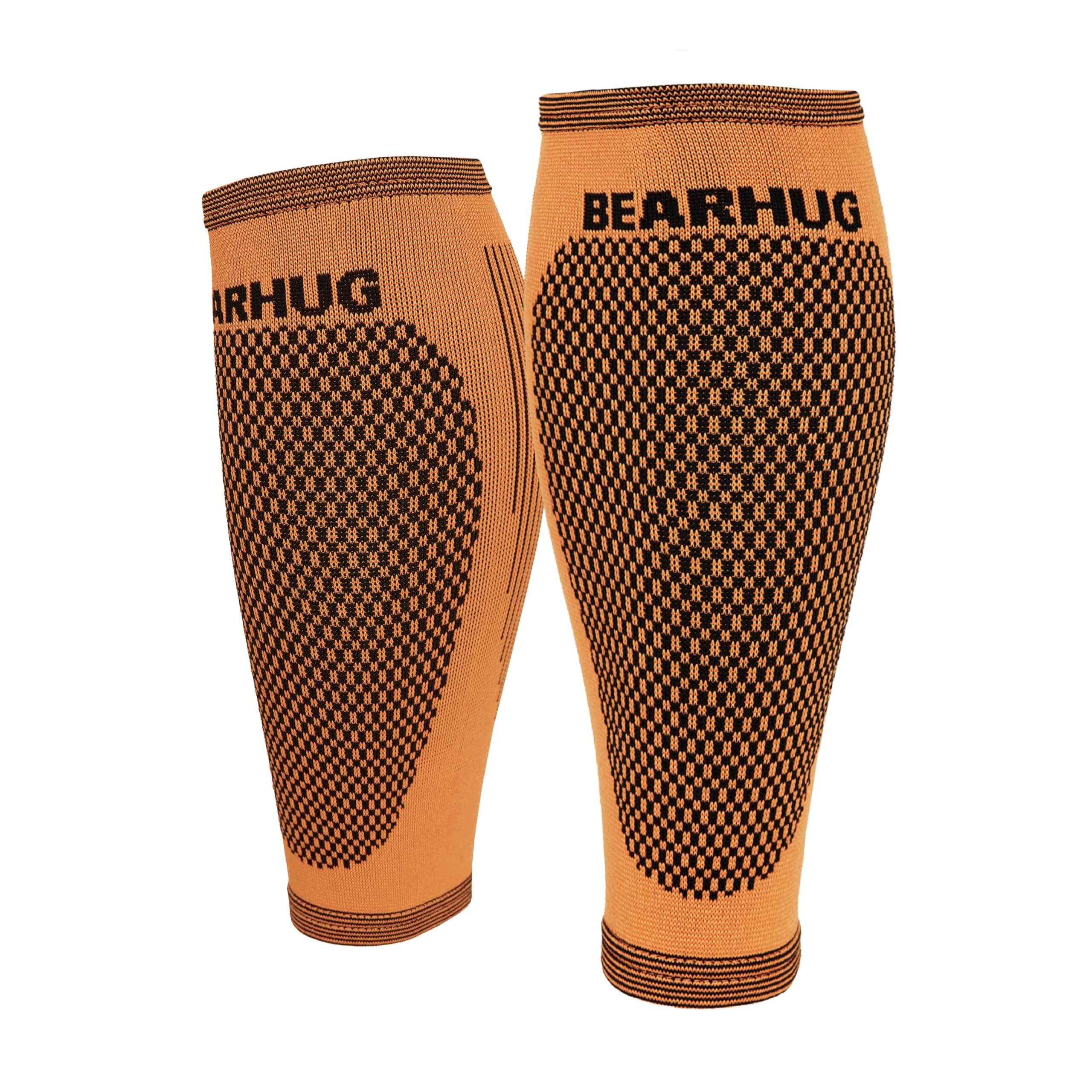 Bearhug Calf Compression Sleeve for Men and Women - Shin Splints Support for Torn Muscle and Leg Cramps - Bamboo Calf Support for Sports, Running, Gym, XL — image 1