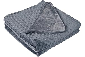 Home Beyond & HB design - Grey Duvet Cover for Weighted Blankets (60 x 80-Inch) - Ultra Soft Minky Dot Removable Weighted Bla