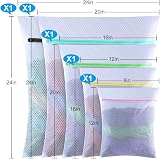 GOGOODA Laundry Bags Diamond Mesh 5 Pack Delicates Wash Bags view 2