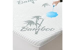 Lunsing Full Size Waterproof Mattress Protector, Cooling Soft and Breathable Mattress Pad Cover Full Size for 6-16 in Mattress