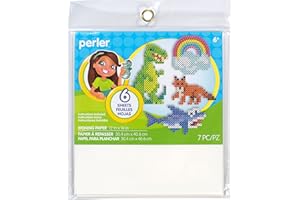 Perler Ironing Paper Beads Crafts for Kids, 12'' x 16'', Small, 7 Pieces