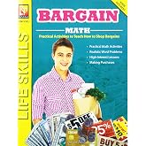 Remedia Publications Bargain Math: Real-Life Money Skills Workbook for Grades 6-8, Consumer Math, Smart Shopping, Financial Literacy, Practical Math, Word Problems, Coupons, Price Comparison