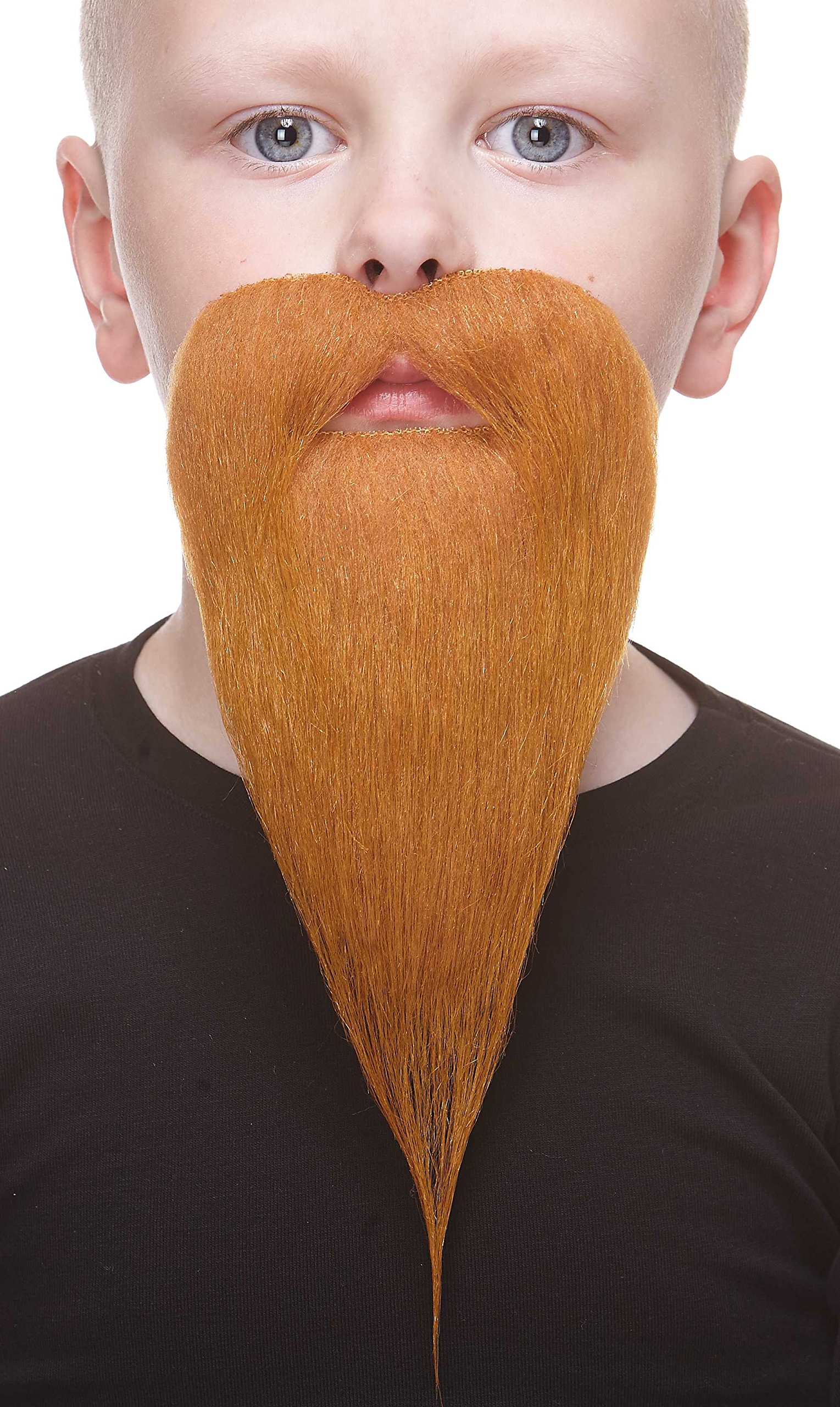 Mustaches Self Adhesive, Novelty, Small Philosopher Fake Beard, Ginger Color