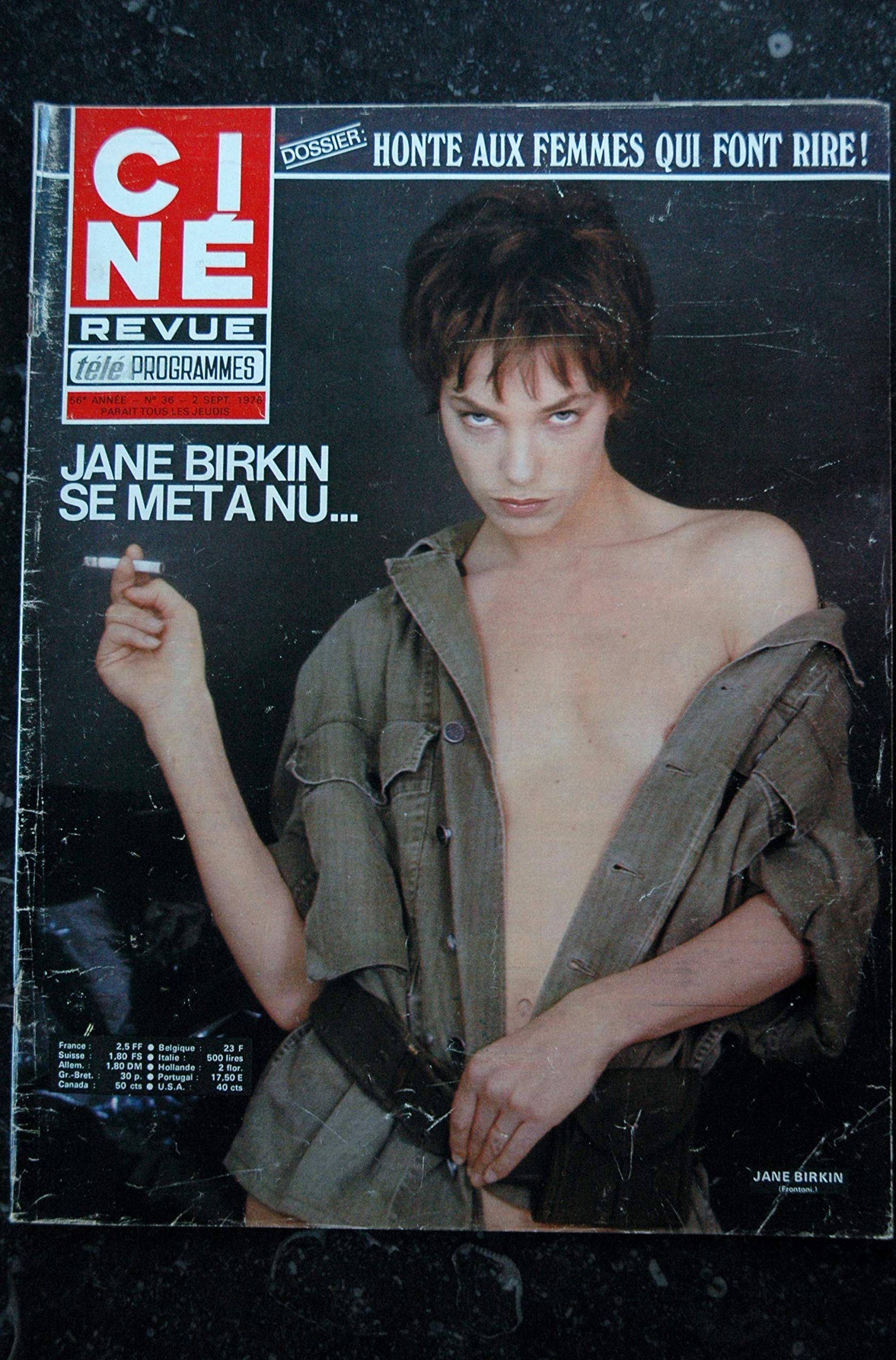 Cine Revue 1976 N 36 Jack Nicholson Jeanne Goupil Jane Birkin Nue 4 Pages Les Tresors D Emmanuelle 3701136736029 Amazon Com Books