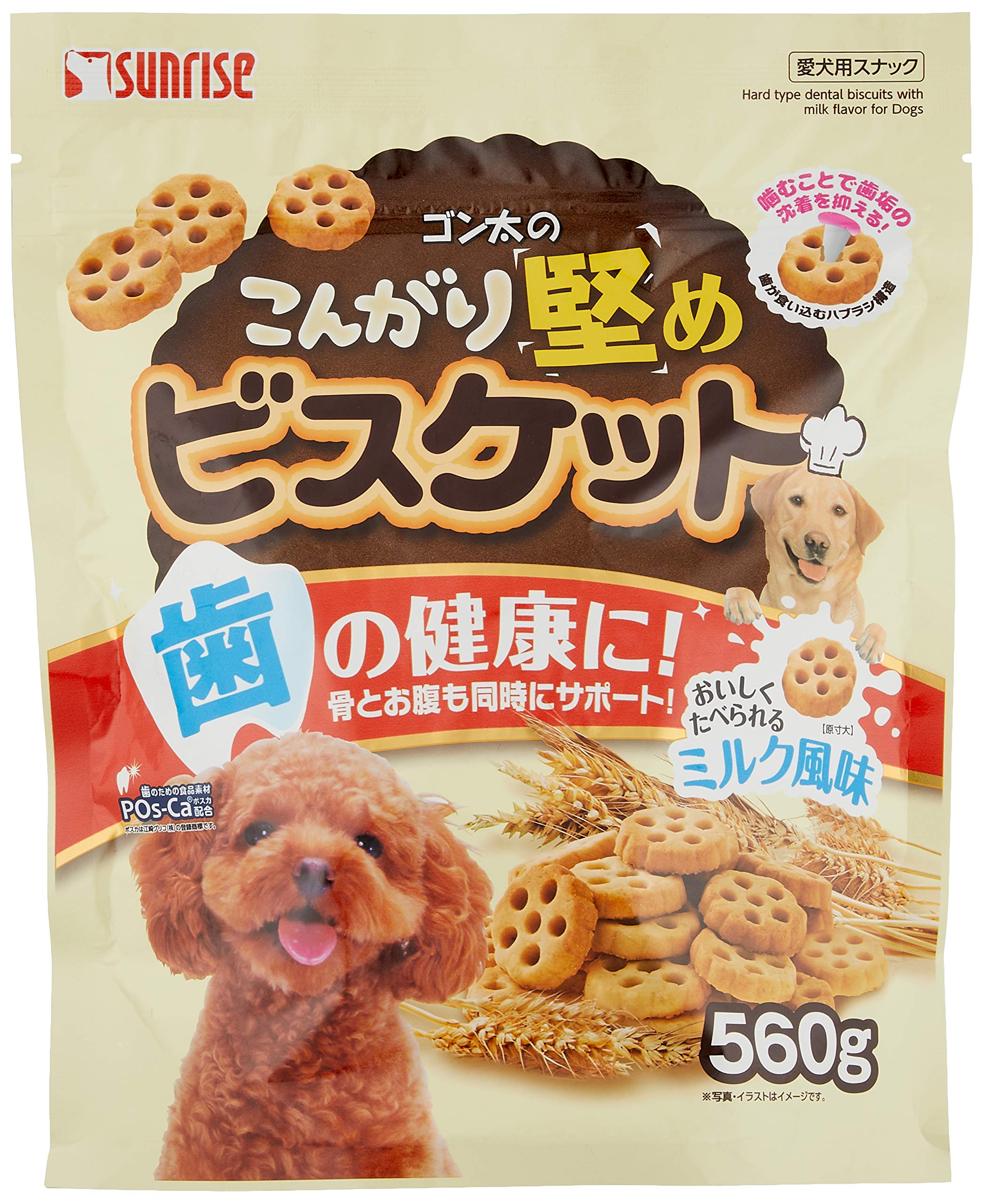 ゴン太のこんがり堅めビスケット 560g 犬用おやつ 560グラム (x 1)商品画像