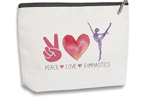kdxpbpz Gymnastics Stuff Gymnastic Makeup Bag Inspirational Gymnastics Lover Gifts Gymnastic Coach Gift Birthday Gifts for Her Female Gymnastics Athletics Coach Friend Sister