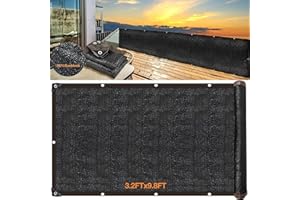 MILKY HOUSE Sun Shade Cloth, 10X3.4ft Greenhouse Shade Cloth with Grommets, Garden Shade Cloth for Plants Heat Protection, Sunblock Shade Net for Balcony Privacy Screen for Outdoor Patio Deck Shade Sail Mesh Tarp