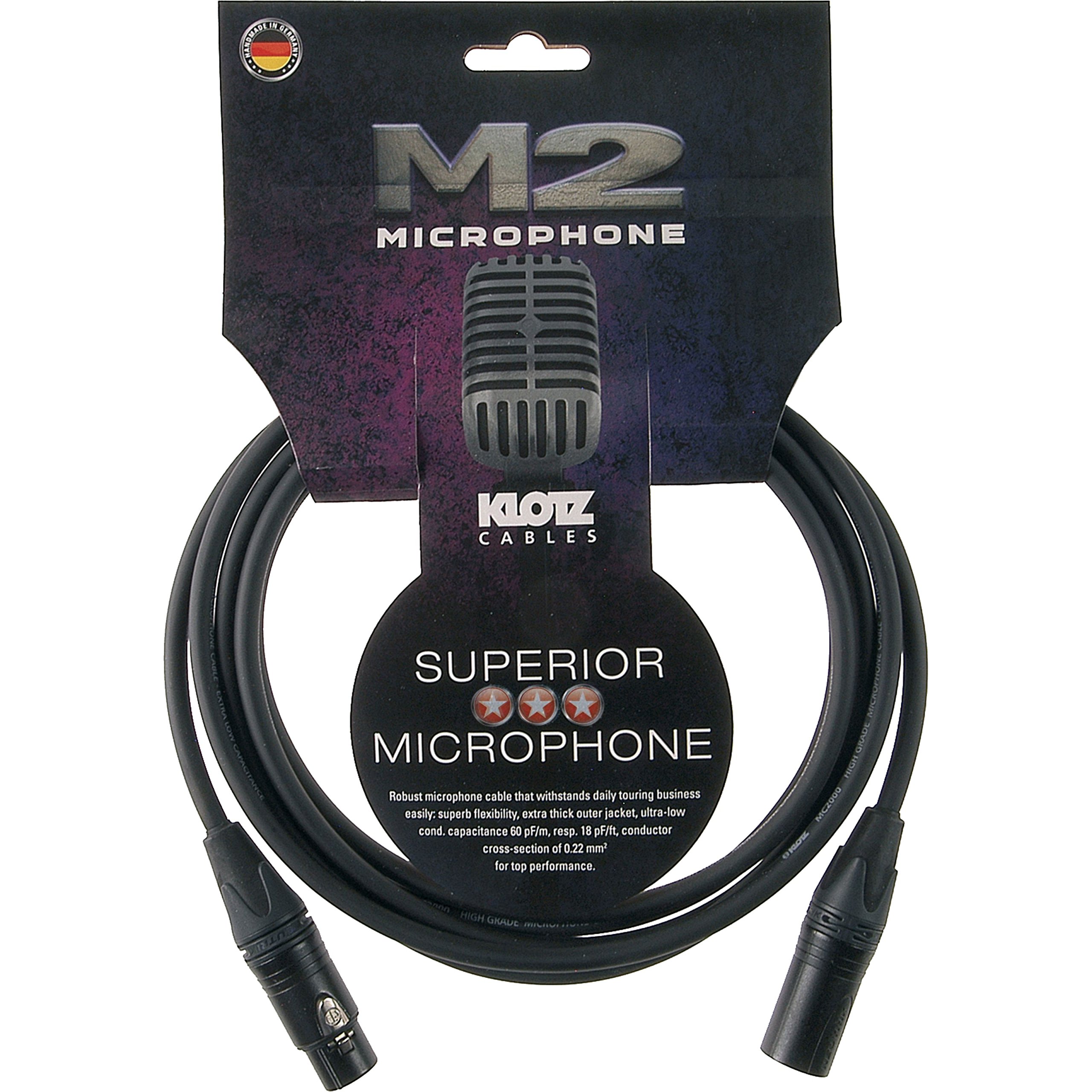 Klotz M2FM1 – 0200 Microphone Cable