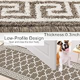 SHACOS Runner Rug Non Slip 50x150 cm Hallway Narrow Kitchen Rug Brown view 4