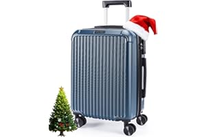 LIGHT FLIGHT Carry On Luggage 22x14x9 Airline Approved, Durable Hard Shell Carry On Suitcases with Wheels, Expandable Hardside Lightweight Travel Luggage with TSA Lock 20 Inch Carry on, Royal Blue