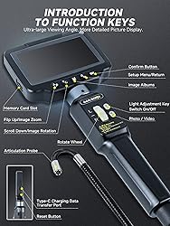 Two-Way 210° Articulating Borescope, Steering